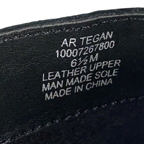 American Rag Tegan Black Leather Dress Boots Size 6.5M New - Picture 7 of 8